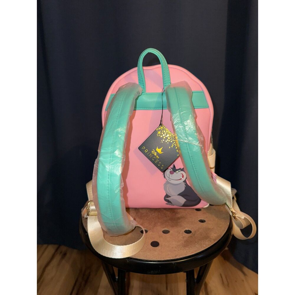NWT Loungefly Cinderella Pink Gus and Jaq Mice Teacup Mini Backpack with flaws - Picture 2 of 6